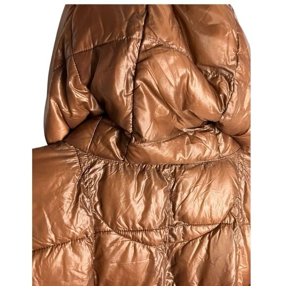 Free People Coat S Brown Movement Patricia‎ Packable Poncho Puffer Oversized - Picture 9 of 16